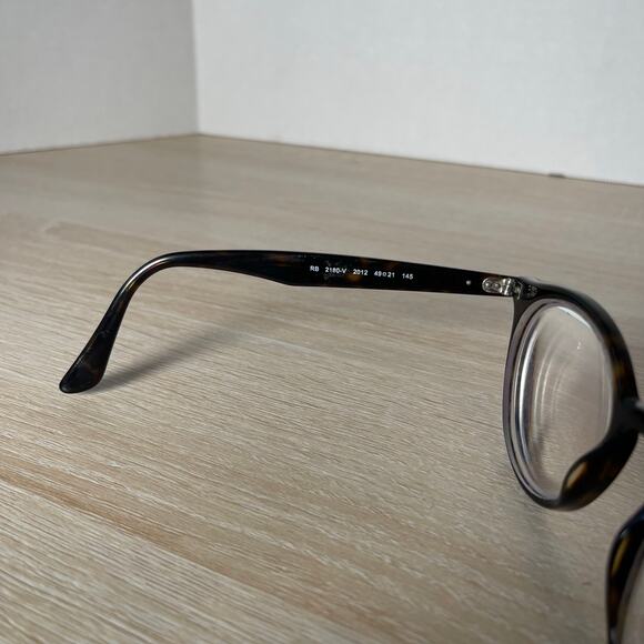 Ray-Ban RB2180-V 2012 Eyeglasses Round Dark Brown PARTS Only 49-21-145 - Picture 9 of 9